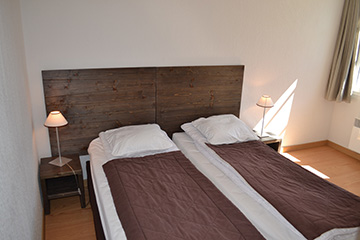 Residence Loudenvielle - Peyragudes - Les Jardins de Balnéa*** - Bedroom with single beds - 3 bedrooms apartment, sleeps 9